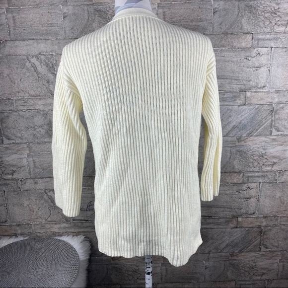 J.CREW Open Knit Sweatee Cardigan J7846 Cotton - Picture 4 of 8